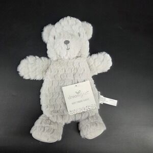 Dreamgro Best Friend Buddy Plush Grey Teddy Bear Soft Textured Faux Fur Toy NWT
